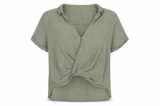 Womens UK Size S Cotton On Green Basic Blouse