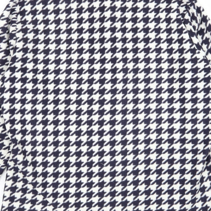 M&S Womens Multicoloured Herringbone  Full Zip Jumper Size 12
