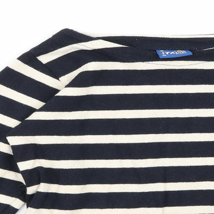 pacia mania Boys Multicoloured Striped  Basic T-Shirt Size M