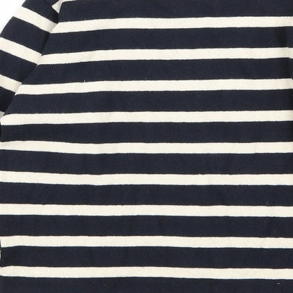 pacia mania Boys Multicoloured Striped  Basic T-Shirt Size M