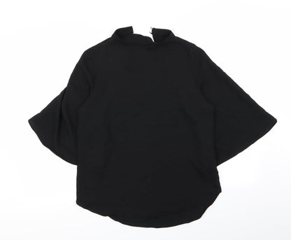 Womens UK Size 12 River Island Black Basic Blouse