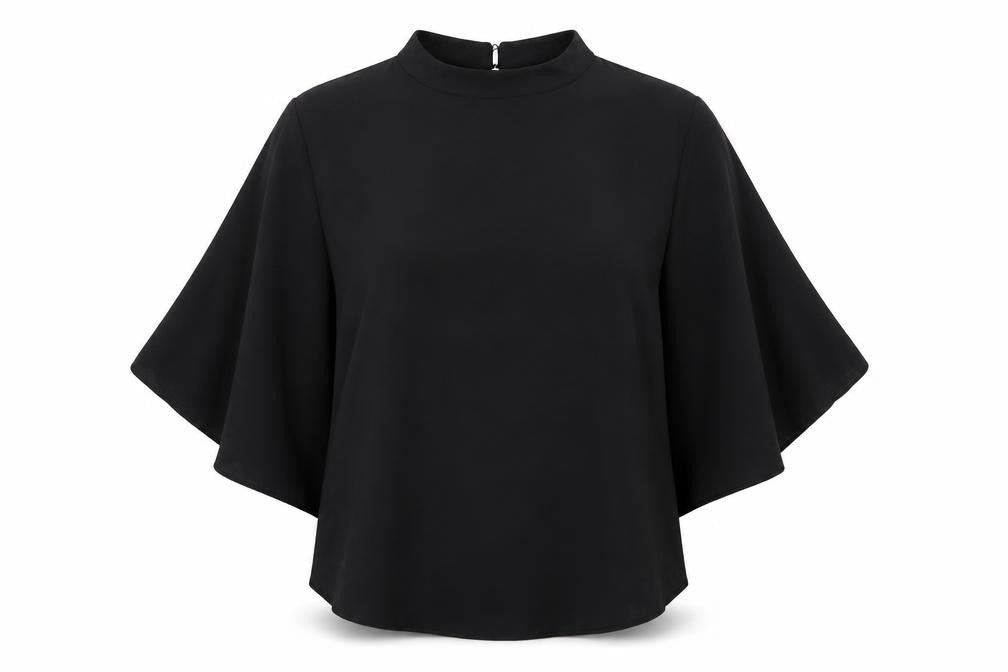 Womens UK Size 12 River Island Black Basic Blouse