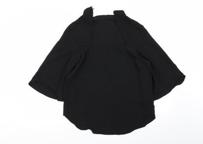 Womens UK Size 12 River Island Black Basic Blouse