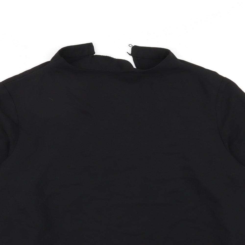 Womens UK Size 12 River Island Black Basic Blouse