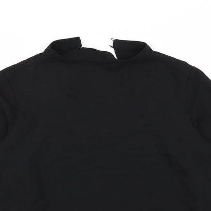 Womens UK Size 12 River Island Black Basic Blouse