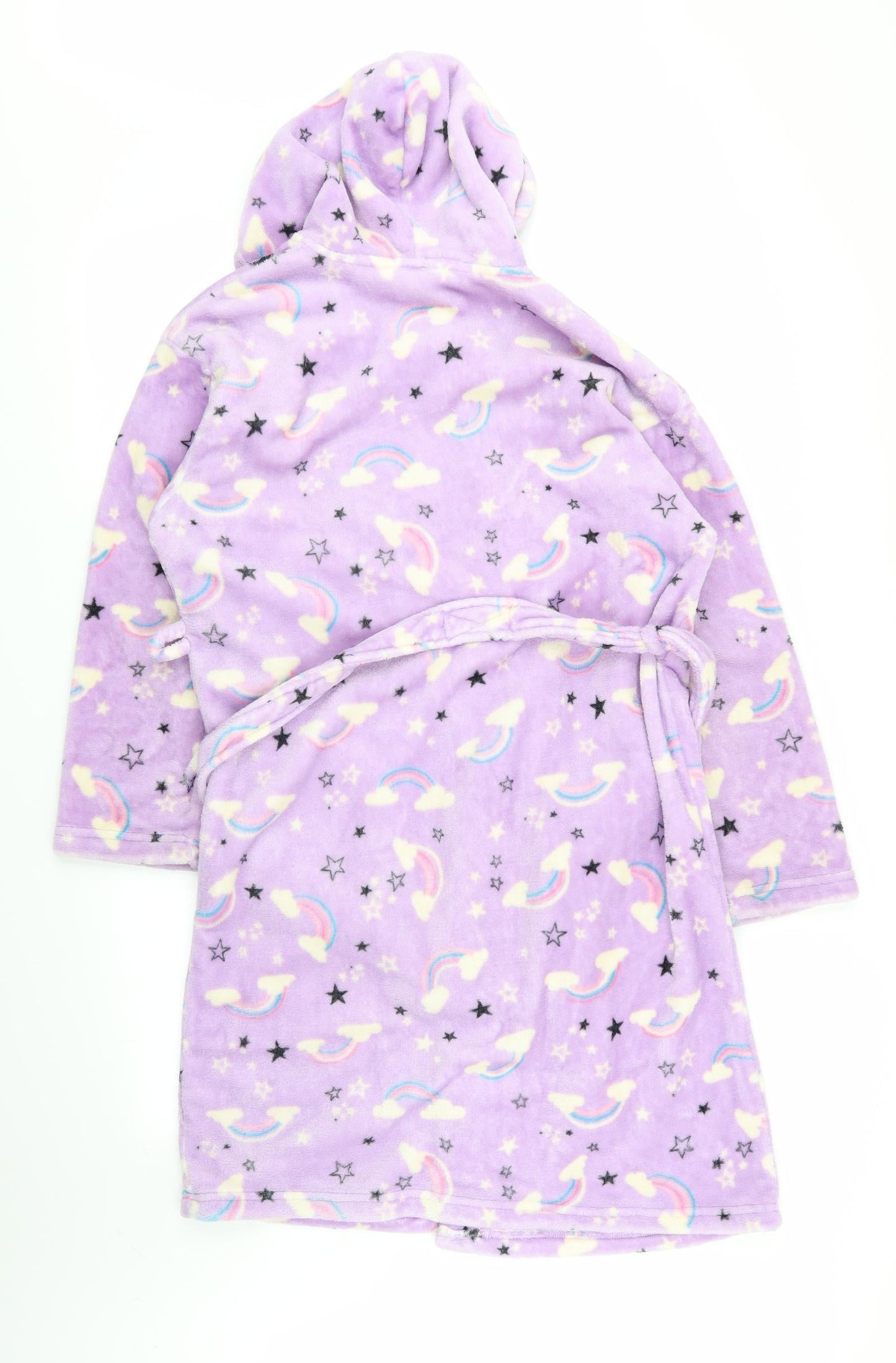 by very Girls Purple Geometric  Top Robe Size 11-12 Years