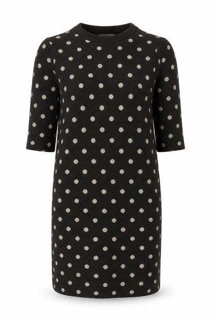 Zara Womens Black Polka Dot  Jumper Dress  Size M
