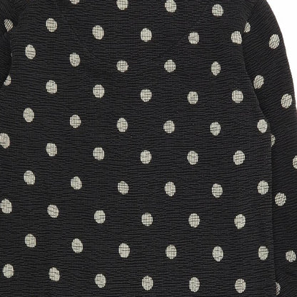 Zara Womens Black Polka Dot  Jumper Dress  Size M