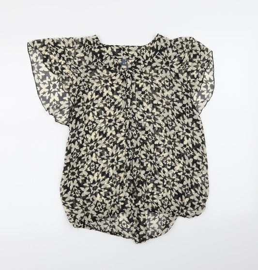 evie Womens Multicoloured Floral  Basic Blouse Size 10