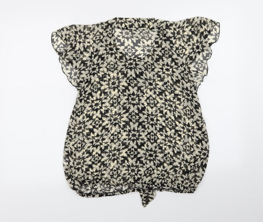 evie Womens Multicoloured Floral  Basic Blouse Size 10