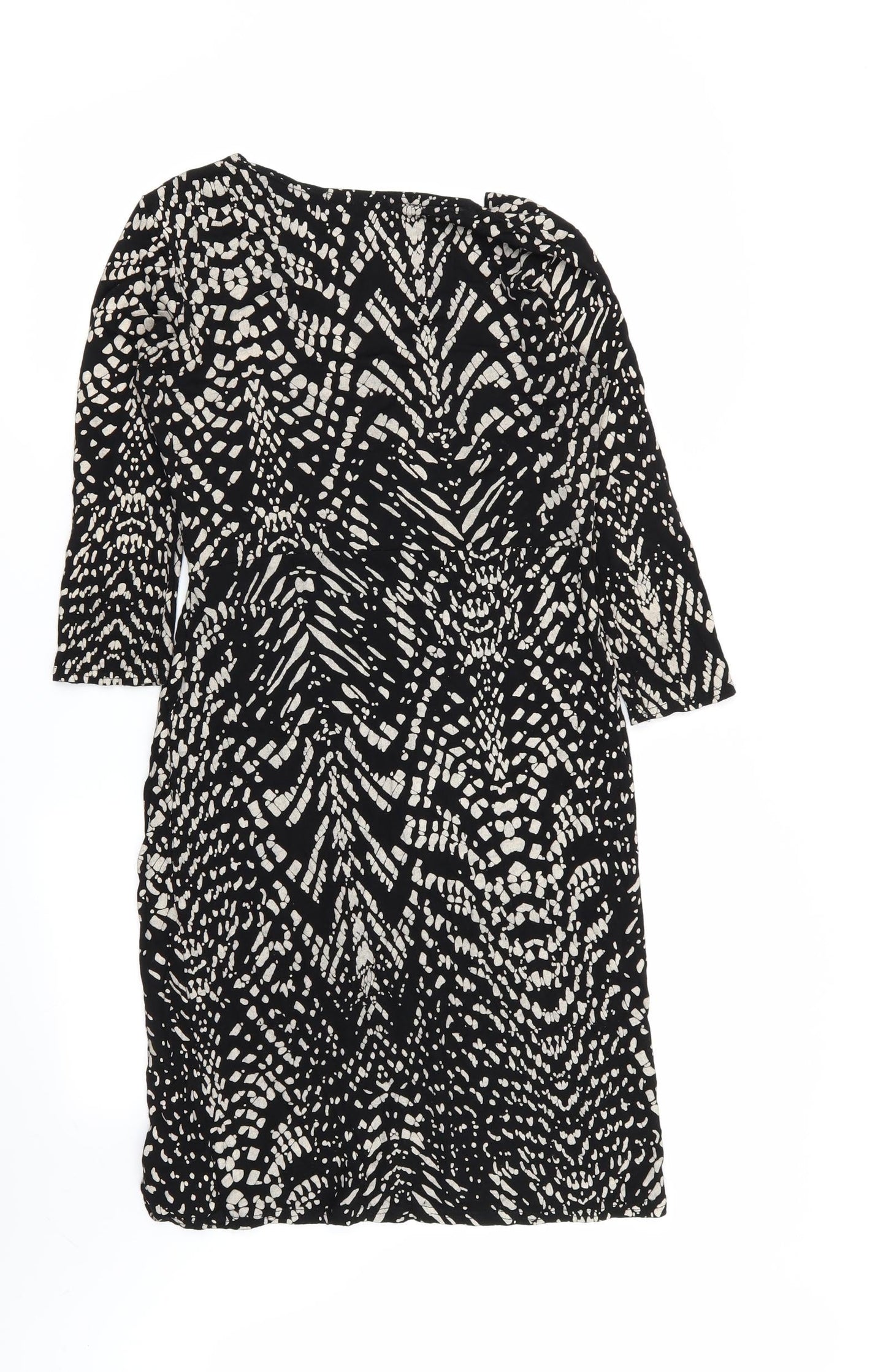 Krisp Womens Multicoloured Geometric  A-Line  Size 12
