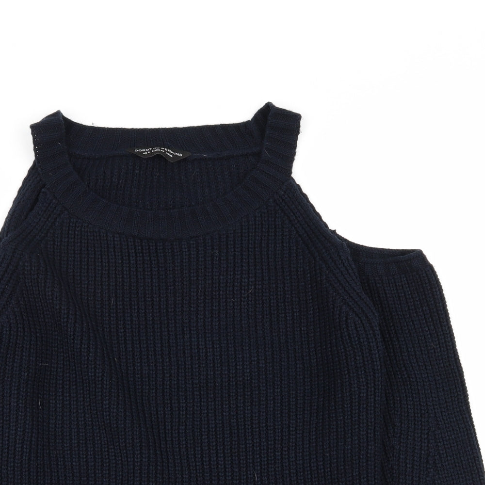 Dorothy Perkins Womens Blue   Pullover Jumper Size 12