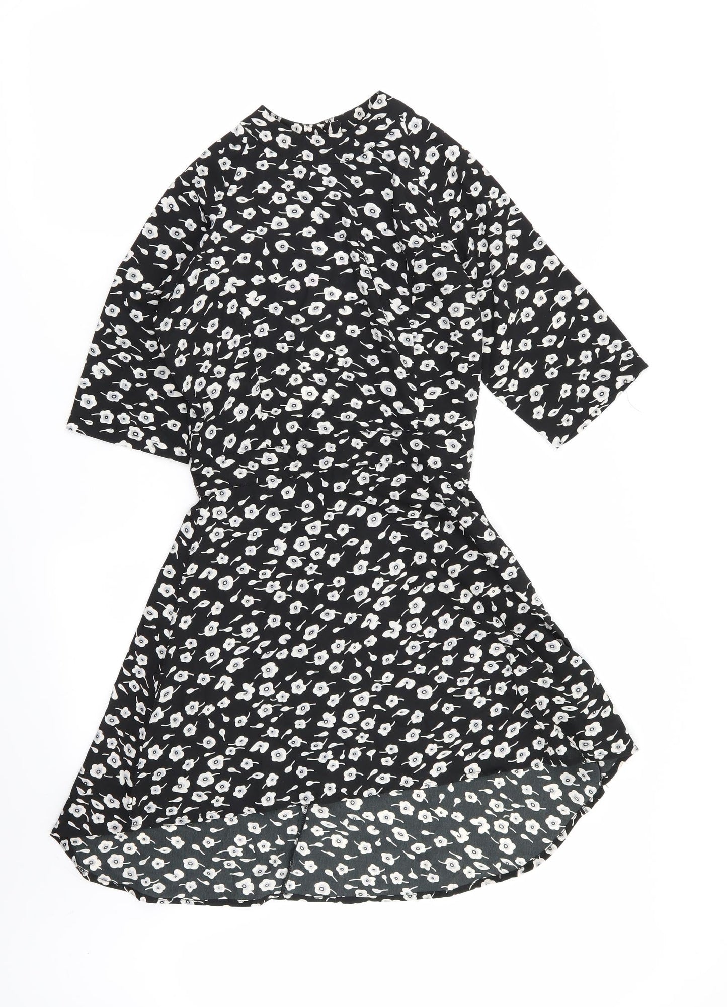 Blue Inc Womens Black Floral  Fit & Flare  Size 6
