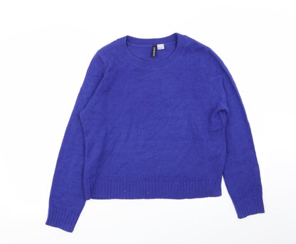 Divided by H&M Womens Blue   Pullover Jumper Size S