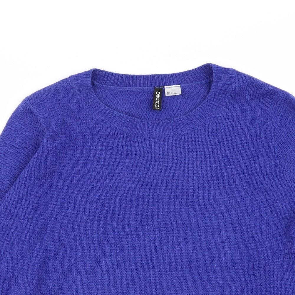 Divided by H&M Womens Blue   Pullover Jumper Size S