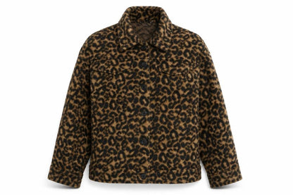 white icy Womens Multicoloured Animal Print  Jacket  Size S