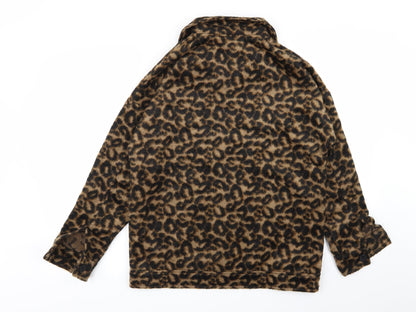 white icy Womens Multicoloured Animal Print  Jacket  Size S