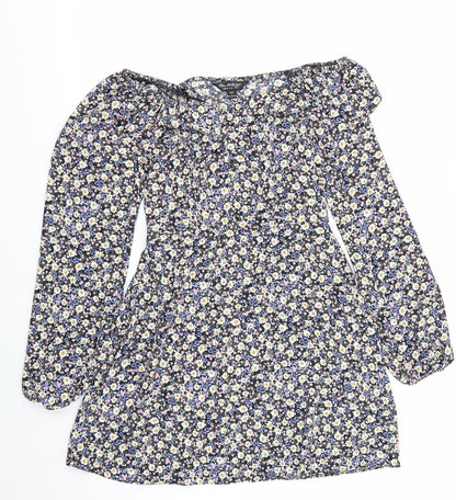 Miss Selfridge Womens Multicoloured Floral  Fit & Flare  Size 6