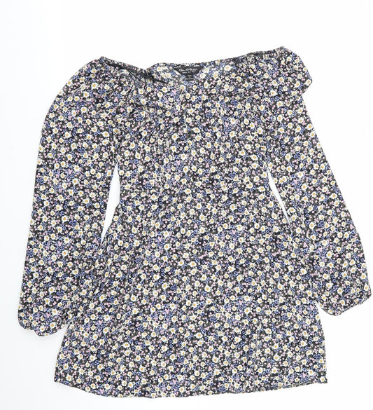 Miss Selfridge Womens Multicoloured Floral  Fit & Flare  Size 6