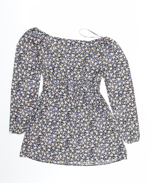 Miss Selfridge Womens Multicoloured Floral  Fit & Flare  Size 6
