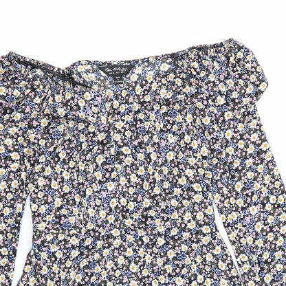 Miss Selfridge Womens Multicoloured Floral  Fit & Flare  Size 6