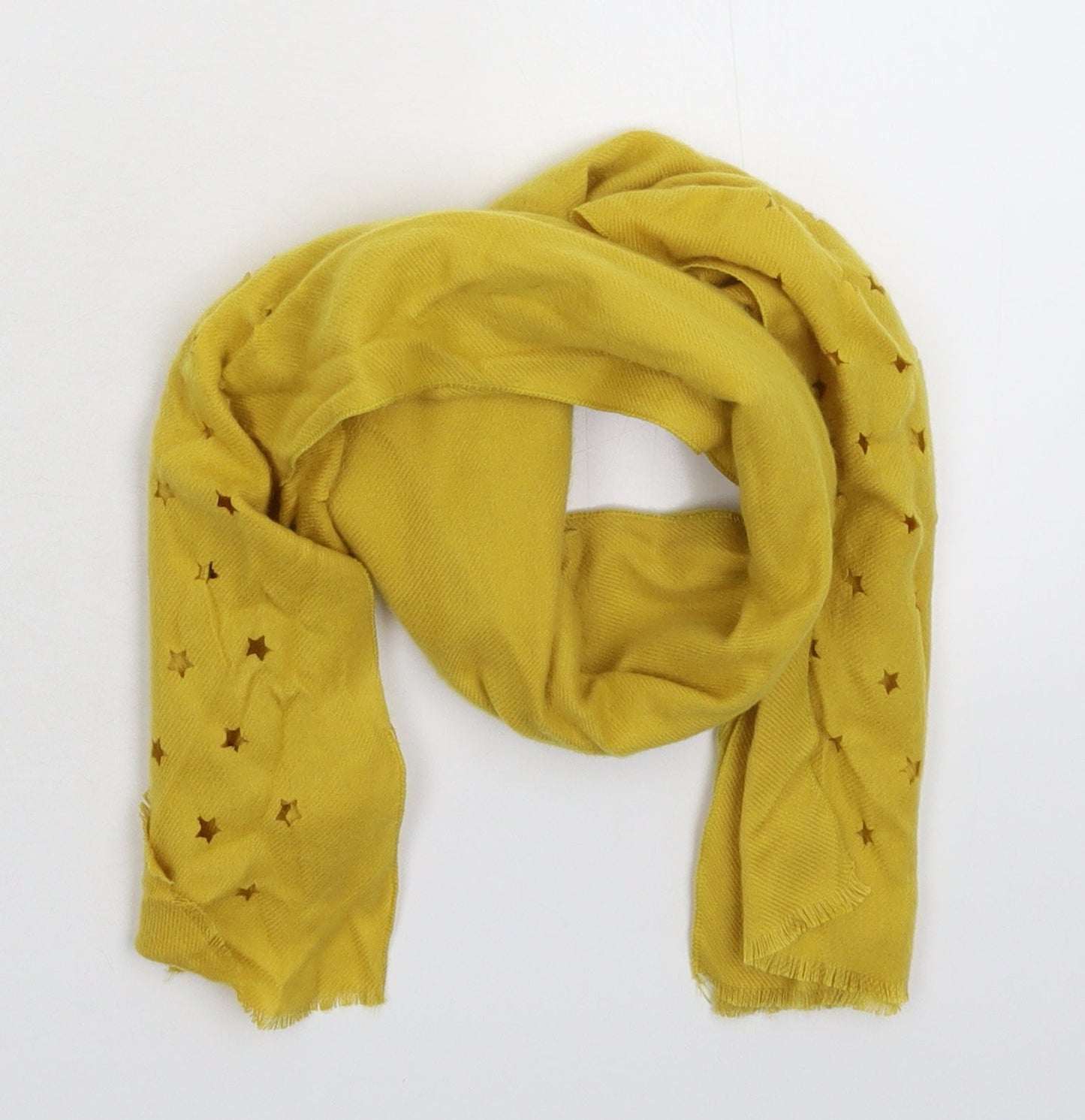 Preworn Womens Yellow  Knit  Scarf