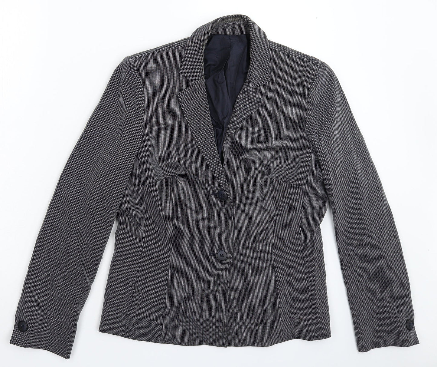 Womens UK Size 12 Preworn Regular Blue Suit Jacket