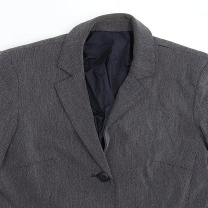 Womens UK Size 12 Preworn Regular Blue Suit Jacket