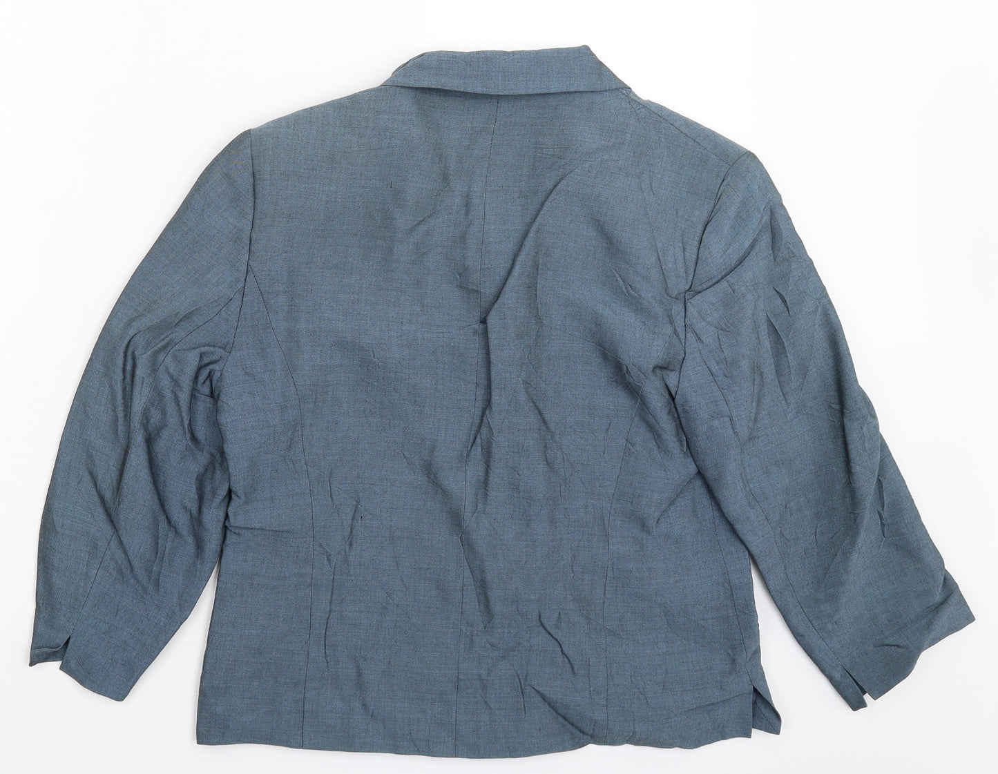 Womens UK Size 12 Hamells Regular Blue Suit Jacket
