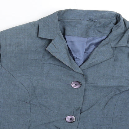 Womens UK Size 12 Hamells Regular Blue Suit Jacket