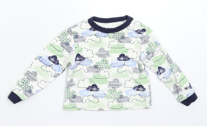 Additional front view of French Connection Baby White Basic T-Shirt, size 3-6, Months