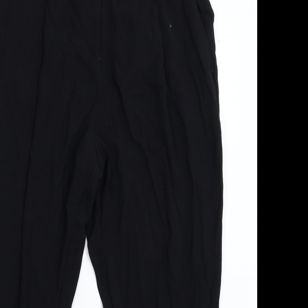 Womens UK Size 12 NEXT Regular Fit Dress Pants Black Trousers