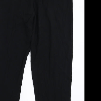 Womens UK Size 12 NEXT Regular Fit Dress Pants Black Trousers