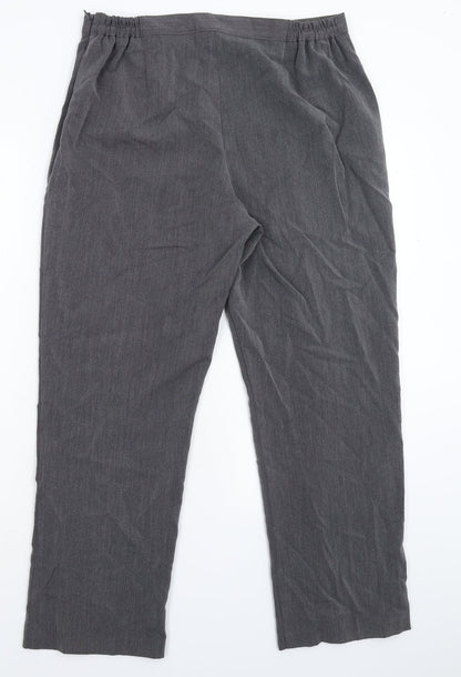 Originals Womens Grey   Dress Pants Trousers Size 14 L27 in