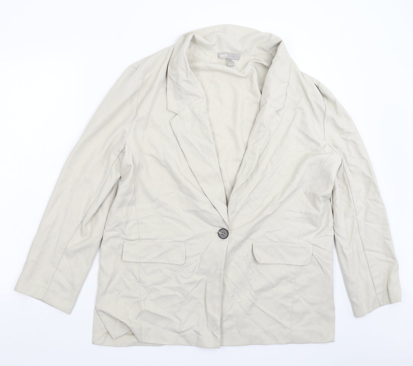 ASOS Womens Beige   Jacket Blazer Size 14