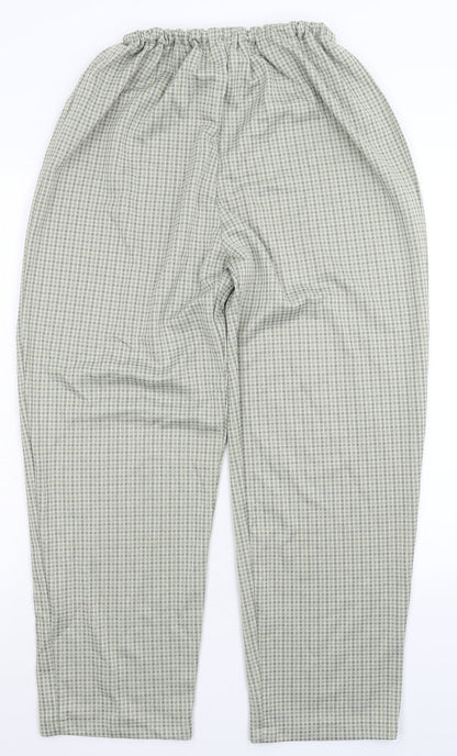 Womens UK Size 18 Preworn Regular Fit  Green Trousers