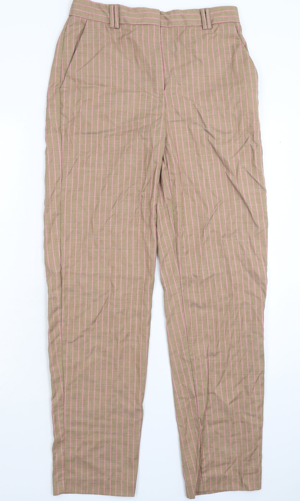 Womens UK Size 8 Marks and Spencer Regular Fit Dress Pants Grey Trousers