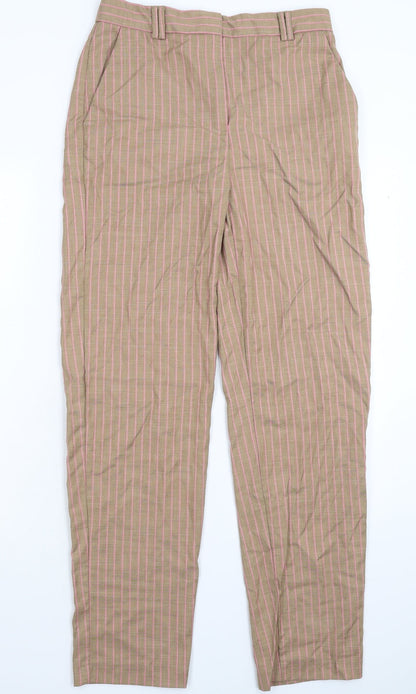 Womens UK Size 8 Marks and Spencer Regular Fit Dress Pants Grey Trousers