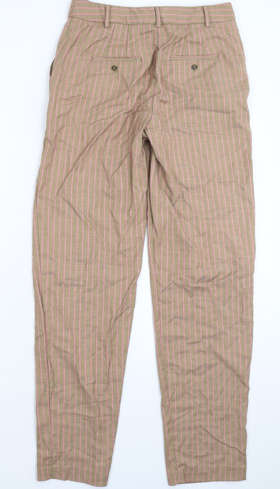 Womens UK Size 8 Marks and Spencer Regular Fit Dress Pants Grey Trousers