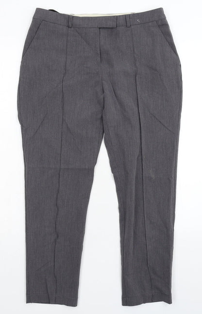 Topshop Womens Grey   Dress Pants Trousers Size 10 L25 in