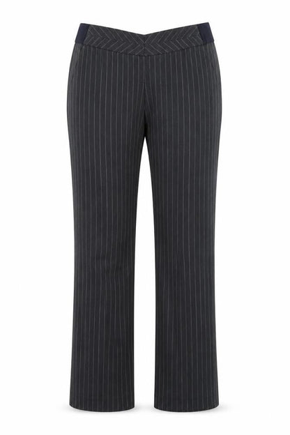 Mothercare Womens Grey Striped  Trousers  Size 34 in L30 in