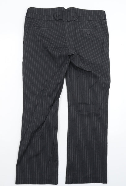 Mothercare Womens Grey Striped  Trousers  Size 34 in L30 in