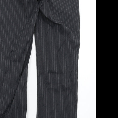 Mothercare Womens Grey Striped  Trousers  Size 34 in L30 in