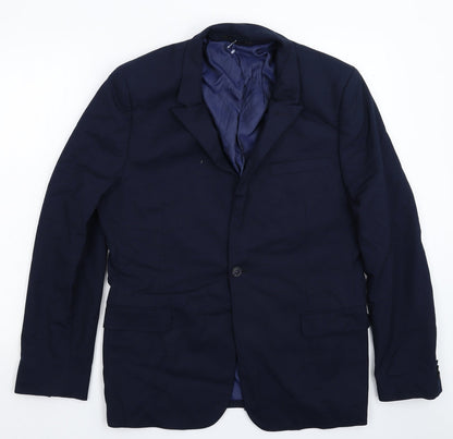 Mens UK Size 42 Topman Regular Blue Suit Jacket