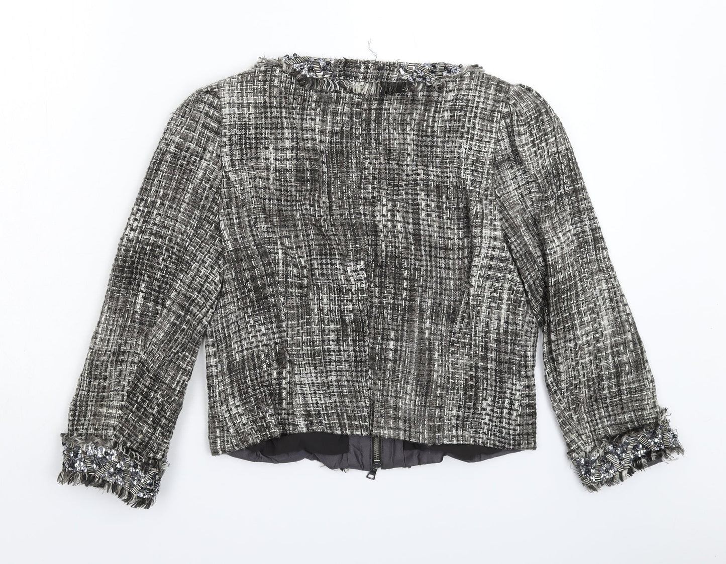 Womens UK Size M Preworn Grey Jacket