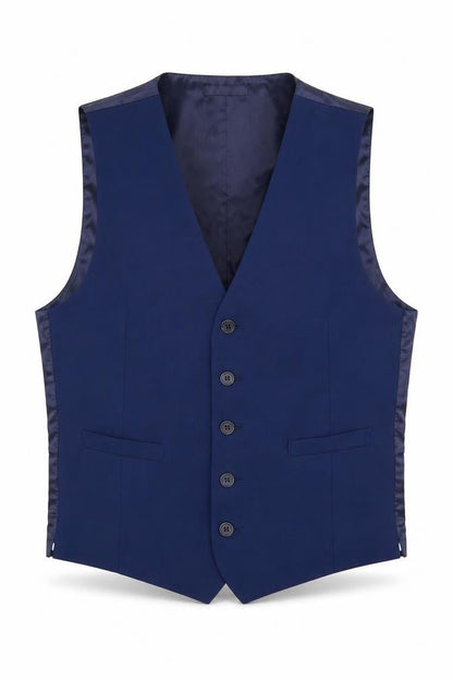 Marks & Spencer Mens Blue   Jacket Suit Waistcoat Size M