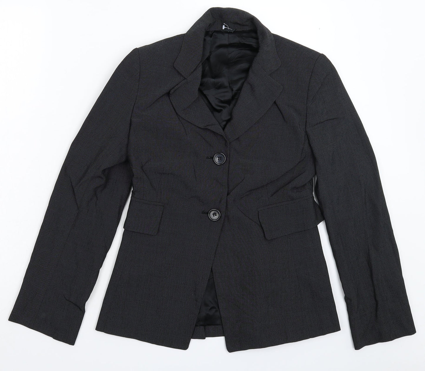 Womens UK Size 10 Preworn Regular Black Suit Jacket