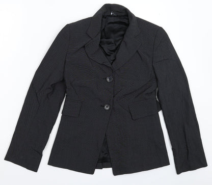 Womens UK Size 10 Preworn Regular Black Suit Jacket