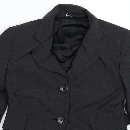 Womens UK Size 10 Preworn Regular Black Suit Jacket