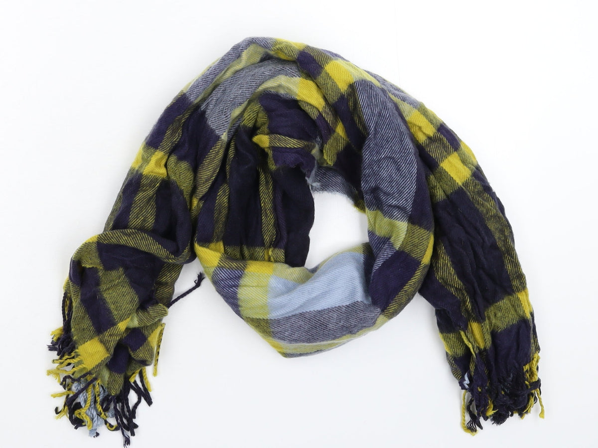 Preworn Womens Multicoloured Check Knit  Scarf